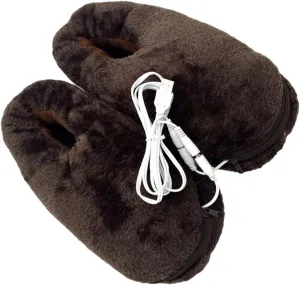 1 Pair Heated Shoes Foot Protector Foot Warmer Slippers Comfortable Foot Warmer Foot Heater Electric Warm Shoes Foot Warming Shoes Electric Slippers Winter Accessories