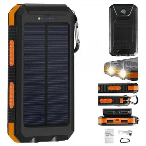 10000 mAh Portable Solar Panel Power Bank