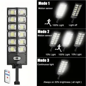 100000LM Ultra Powerful Solar Lamp With Remote Control Outdoor