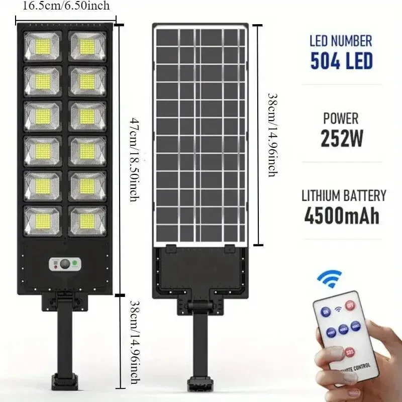 100000LM Ultra Powerful Solar Lamp With Remote Control Outdoor