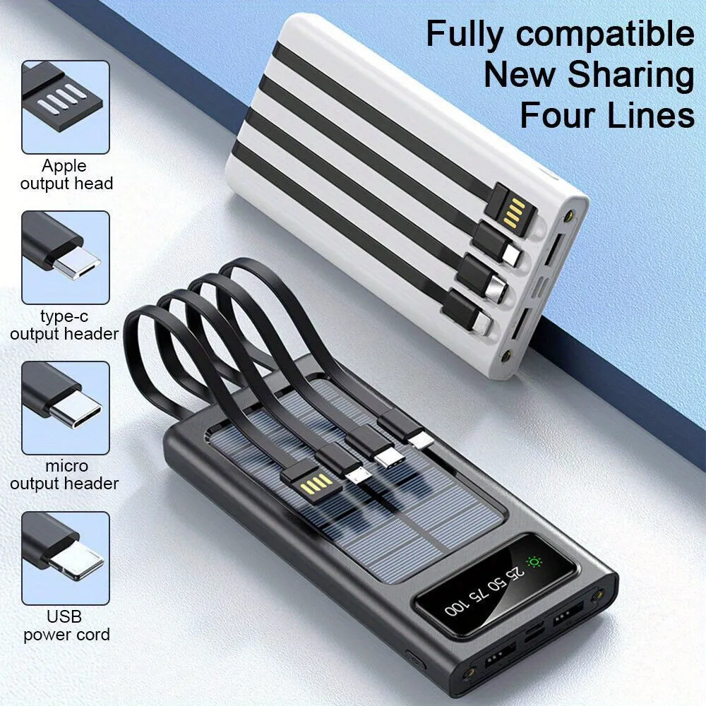 10000mAh USB Portable Solar Power Bank External Battery Charger