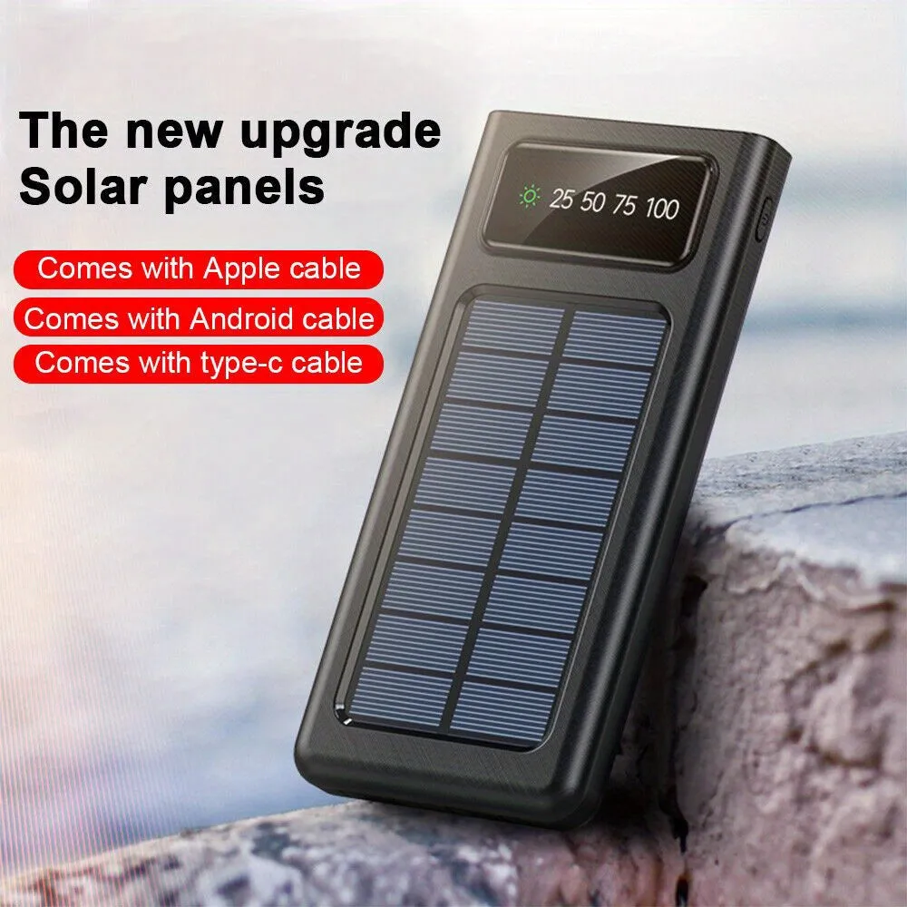 10000mAh USB Portable Solar Power Bank External Battery Charger