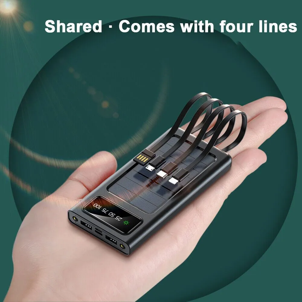 10000mAh USB Portable Solar Power Bank External Battery Charger