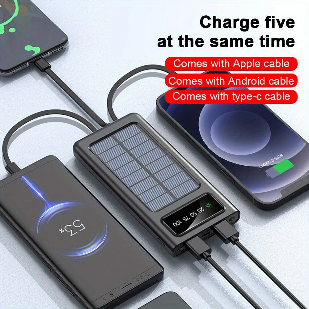 10000mAh USB Portable Solar Power Bank External Battery Charger