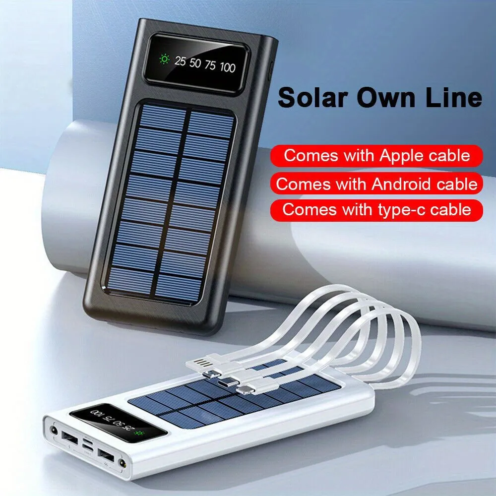 10000mAh USB Portable Solar Power Bank External Battery Charger