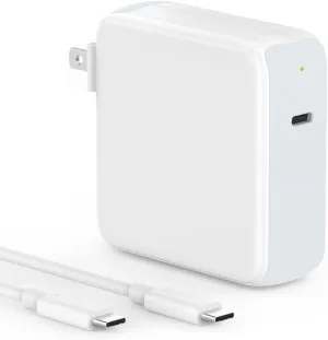 10ft Charger for MacBook Pro/Air 16, 15, 14, 13 inch 2025, 2024, 2023, 2022, 2021, 2020, M1 M2 M3 M4, 96W USB C Power Adapter, LED, 100W USB-C Cable Charging as Fast as Original Quality