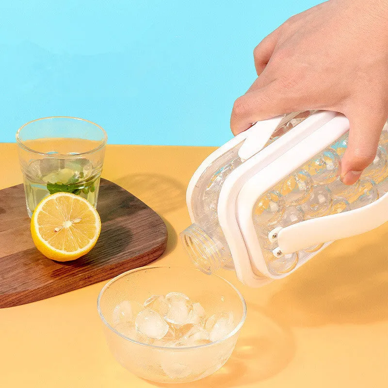 17/14 Grids Ice Cube Trays 2-in-1 Portable Ice Ball Maker Kettle