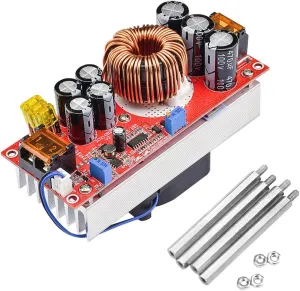 1800W Boost Converter,Aideepen 40A DC-DC Boost Car Step-up Power Supply Module Adjustable Voltage Converter 10-60V to 12-90V