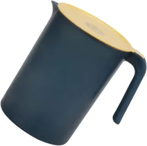 1pc Large Capacity Plastic Water Kettle with Lid and Handle Heat-resistant Cold Water Pitcher for Easy Pouring for Tea Juice and Picnics Gray