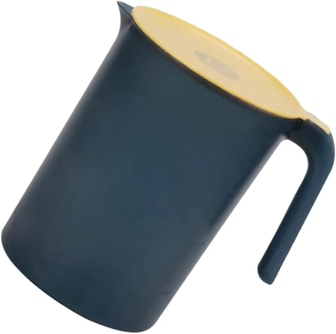 1pc Large Capacity Plastic Water Kettle with Lid and Handle Heat-resistant Cold Water Pitcher for Easy Pouring for Tea Juice and Picnics Gray