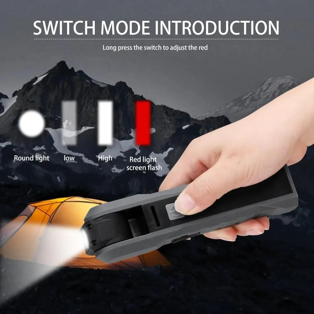 2 in 1 Foldable Outdoor Flashlight 5W by Porodo
