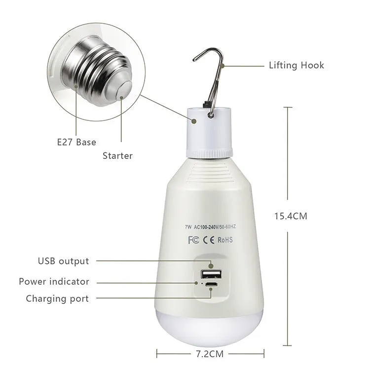 2 in 1 Mini portable led hook lamp and Powerbank for outdoor camping tent