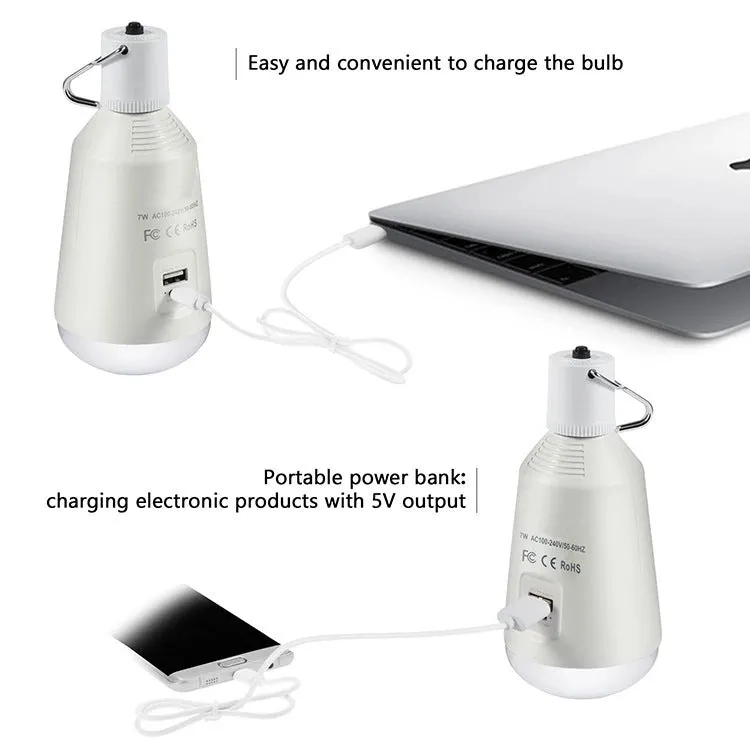 2 in 1 Mini portable led hook lamp and Powerbank for outdoor camping tent