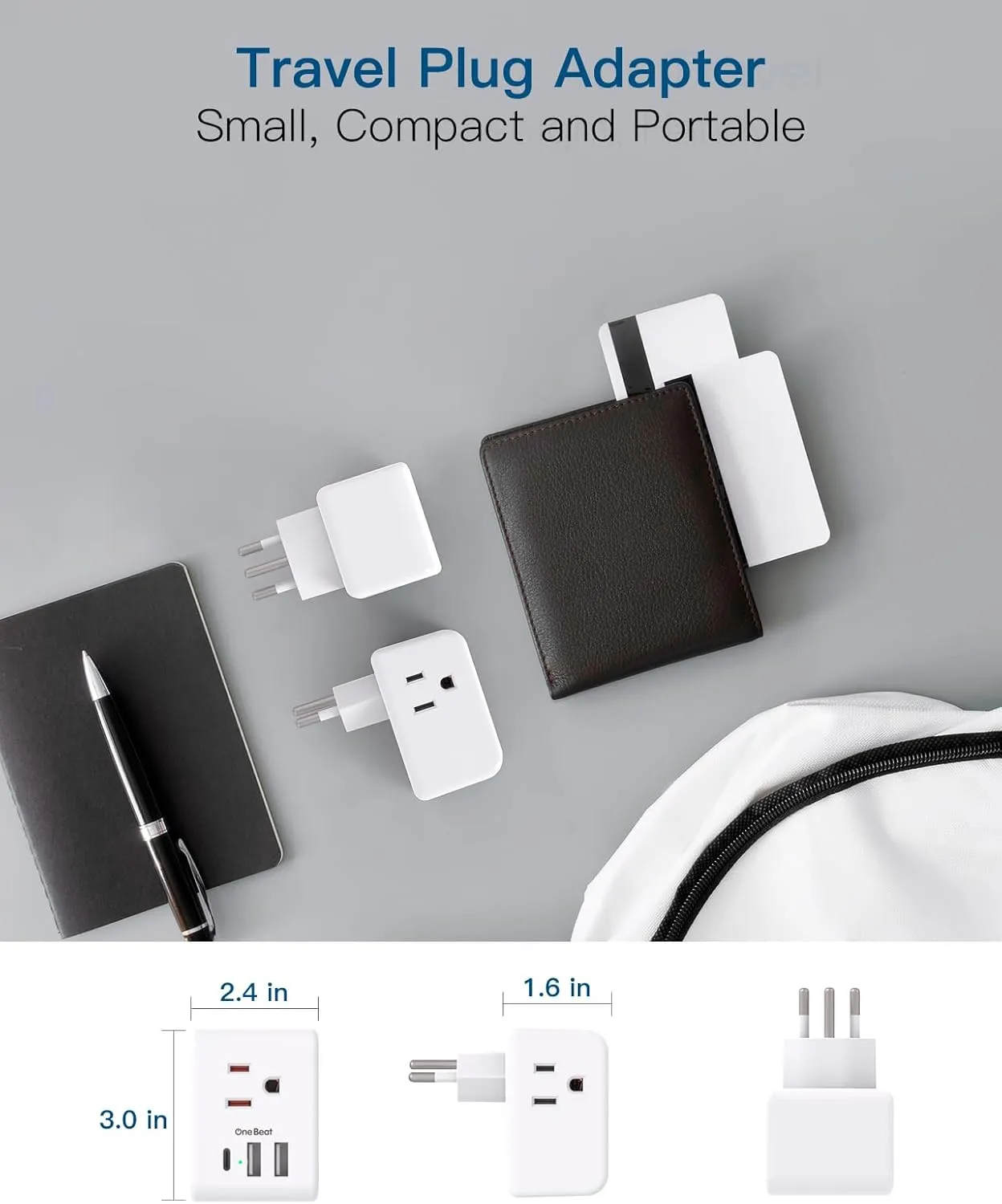 2 Pack Switzerland Travel Plug Adapter, Swiss Outlet Adapter with 3 Outlets 3 USB Charging Ports(1 USB C), Type J Power Adapter, Travel Essentials US to Switzerland, Rwanda, Liechtenstein