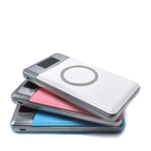 20000mAh Wireless Charger Power bank External Portable LED Light Wireless Power Bank Dual USB For Samsung portable power bank