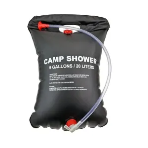 20L Portable Camping Shower Bag - Solar Heated Bathing Water Bag for Outdoor Travel, Hiking, Beach