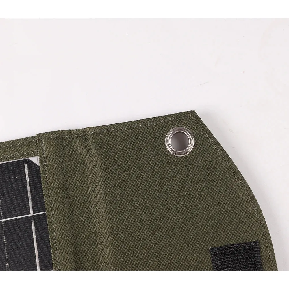 20W Foldable Solar Panel USB Portable Battery Charger for Cell Phone - Waterproof Power Bank for Camping Accessories