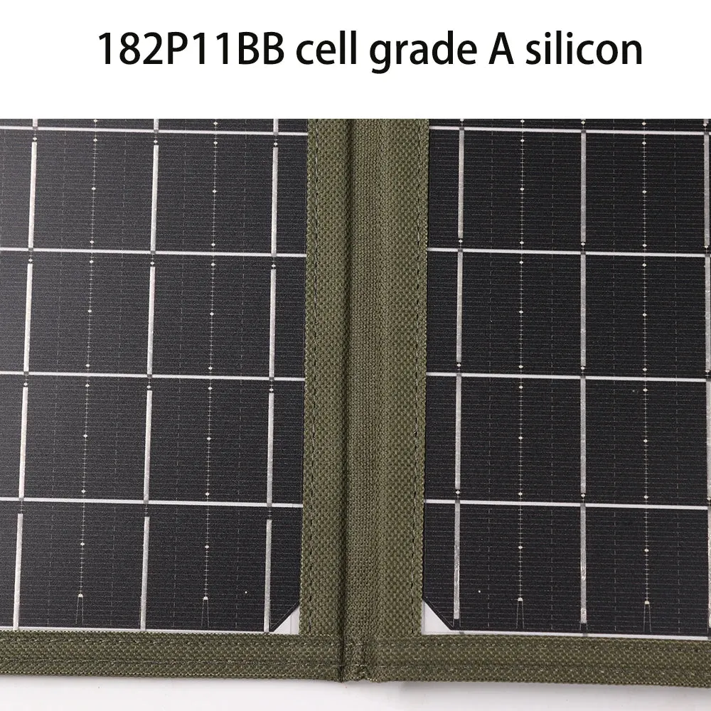 20W Foldable Solar Panel USB Portable Battery Charger for Cell Phone - Waterproof Power Bank for Camping Accessories