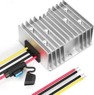 24v to 12v Converter, 30a 360w Step Down Converter with Replaceable Safety Fuse, for Cars, Golf Cart,Trucks & Solar Systems