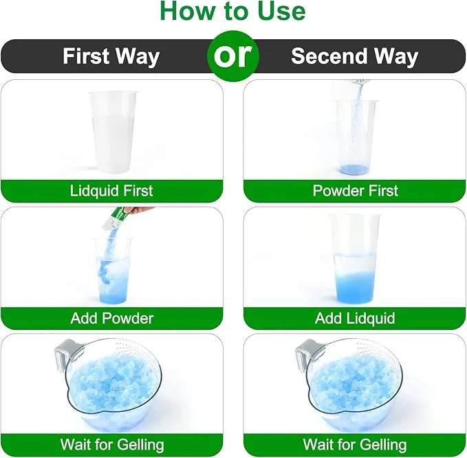 25 pack Portable Toilet Absorbent Gel Powder, Poo Gel for Camping Toilet Powder, Poo Urine Powder for Potty Bags, Poo Deodorizing Treatment for Outdoor Camping Hiking Emergency Toilet (25Pack)