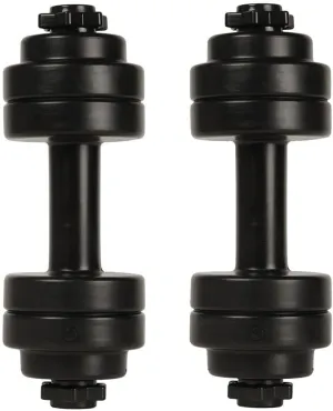 2pcs Dumbbell Shaped Water Bottle Leak Water Bottle for Exercise Yoga Capacity Workout Kettle Odorless Wear-resistant Design