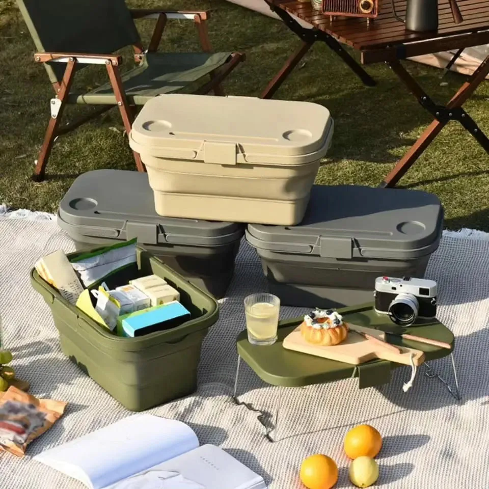 3 in 1 Foldable Collapsible Camping Basket