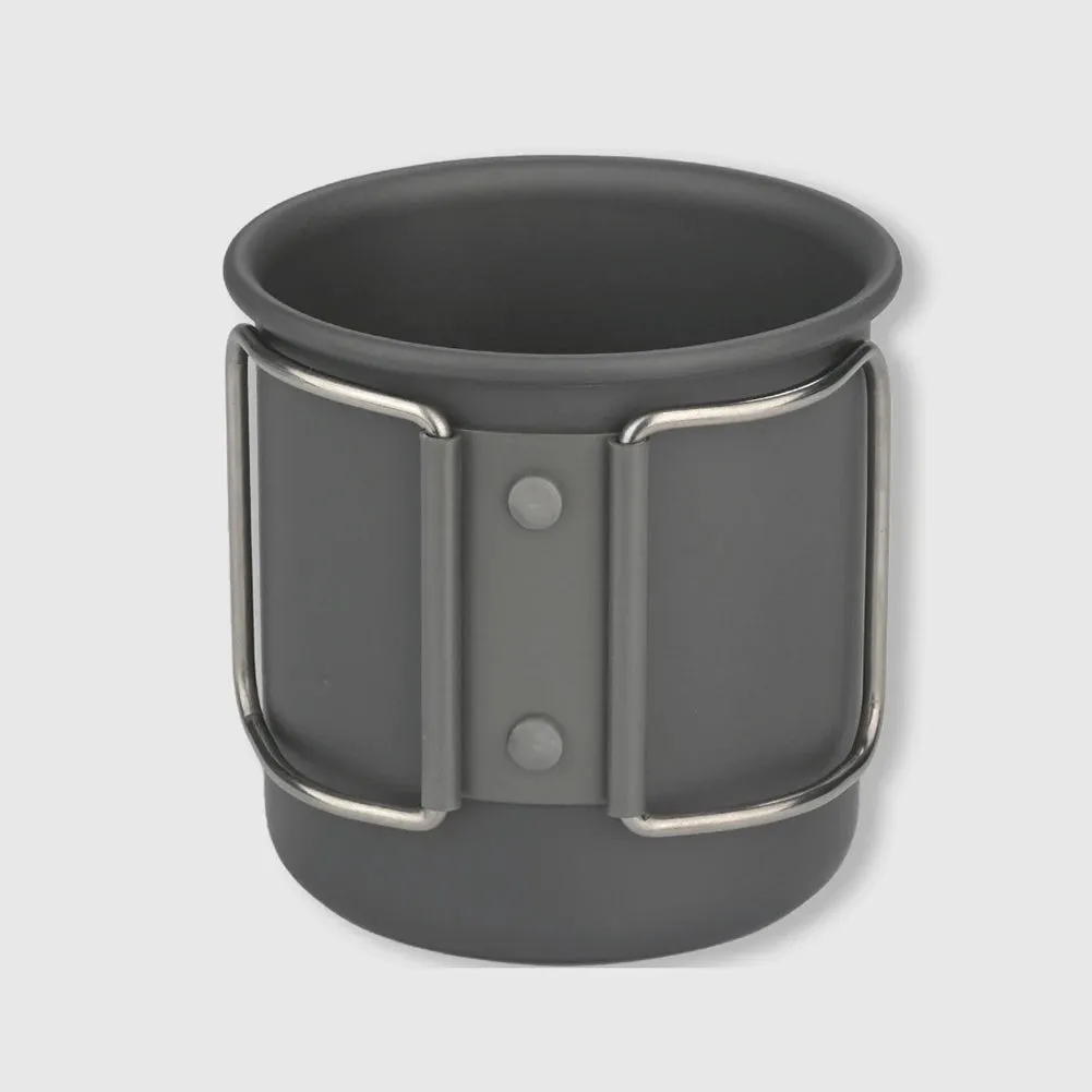300ML Ultra-Light Aluminium Alloy Camping Mug with Foldable Handle