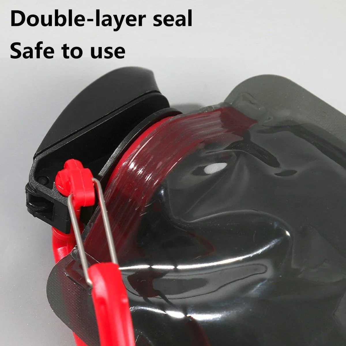 4PCS Portable 700ML Folding Water Storage Bag PE for Riding Sports Hiking Kettle