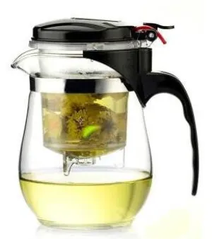 500ml Heat Resistant Glass Tea Pot Flower Tea Set kettle Coffee Teapot Convenient Office Teaset 1pcs