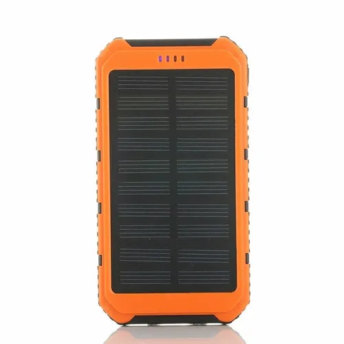 6000mAh Solar Power Bank with Dual USB Ports - Charge 2 Devices Simultaneously, Water-Resistant