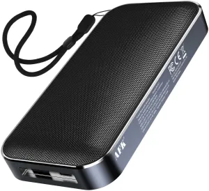 AFK Portable Charger Bluetooth Speaker, 22.5W Fast Charging Power Bank,Battery Pack with 2 Ouputs,Travel Phone Charger Compatible for iPhone Android Phones etc