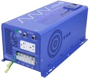AIMS Power 2000 Watt Pure Sine Inverter Charger 120 Vac Single Phase 48 VDC, 6000W Surge for 20 Seconds -3X Surge Capability, Battery Priority Selector