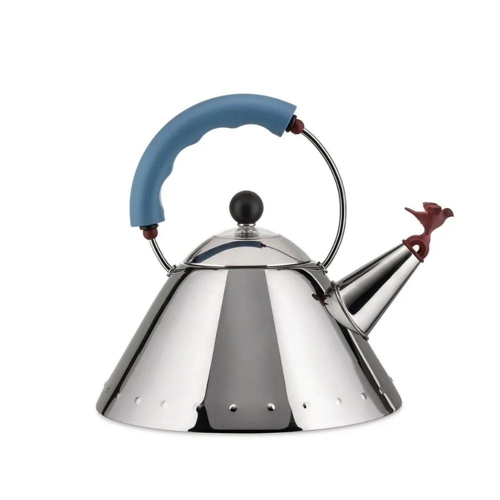 Alessi 9093 kettle in steel with colored handle