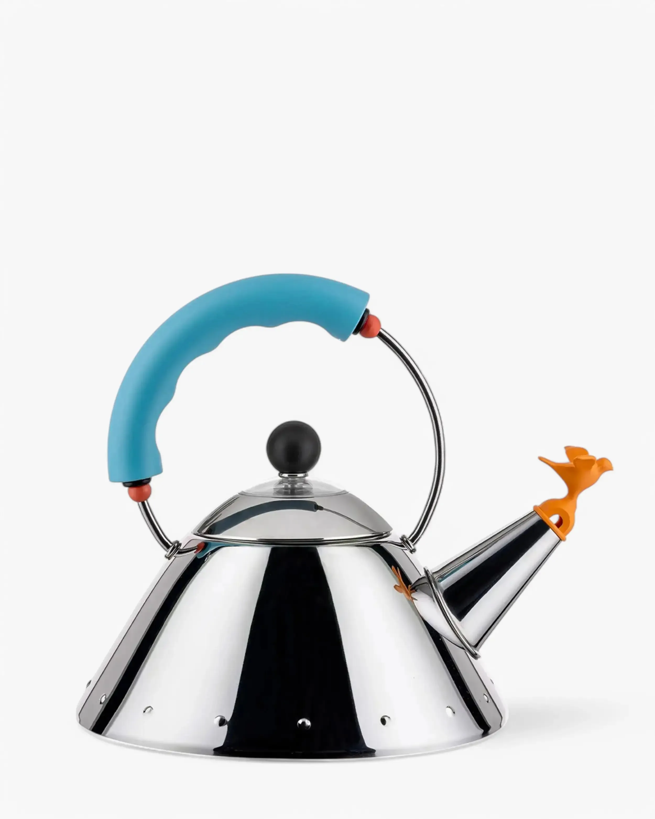 Alessi 9093 kettle in steel with colored handle
