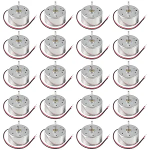Alinan 20pcs Mini Generator Motors 3V-12V DC Motor Electric Motor for DIY Electronic Wind Turbine Generator Hand Cranked Power Model School Project Educational Physics Experiment