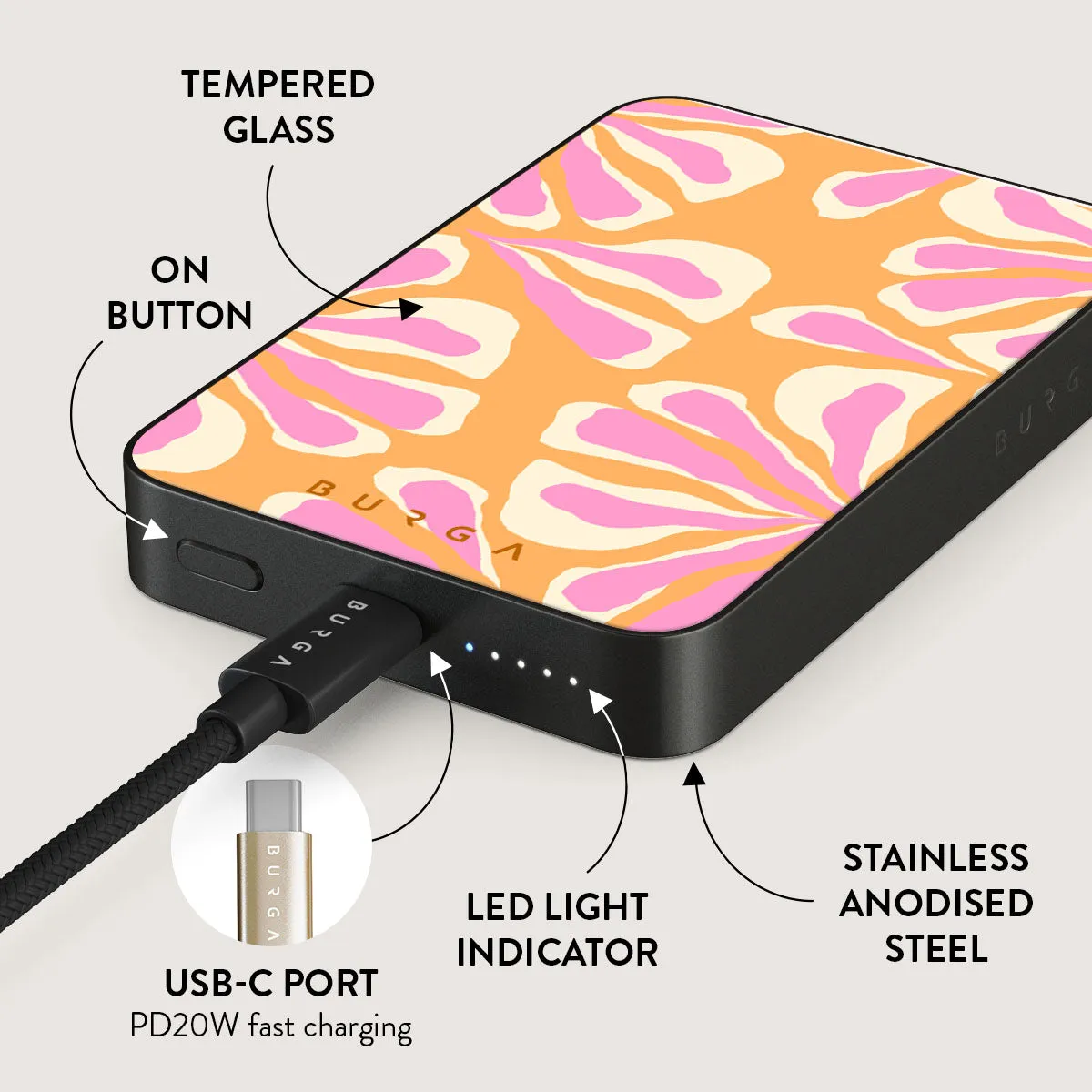 Aloha - Magnetic Power Bank