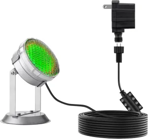 Alpine Corporation Outdoor 72 Count Super Bright LED Lights with Transformer and Inline Controller