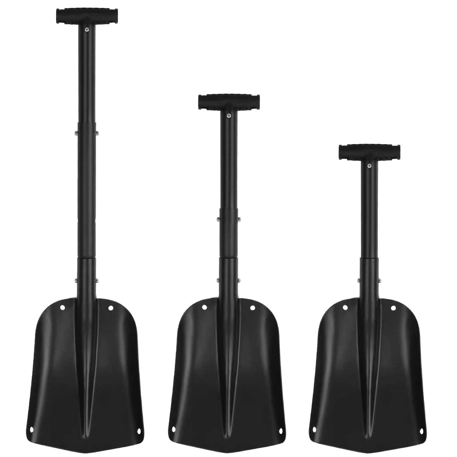 Aluminum Snow Shovel Portable Lightweight Camping Garden Beach Shovel