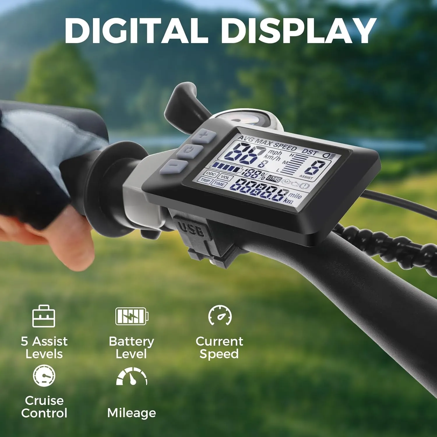 ANCHEER Electric Bike for Adults, Peak 750W Ebike, 3H Fast Charge, 55 Miles, 22MPH Electric Bicycle, 48V 499Wh Battery, 26" Gladiator Electric Mountain Bike, 21Speed, UL 2849 Certified