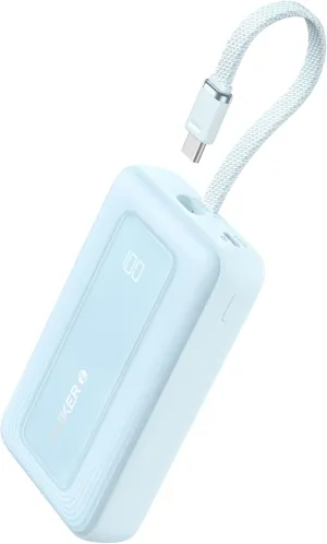 ANKER Portable Charger, 10,000mAh 30W Power Bank, USB-C in and Out Fast Charging Battery Pack, Travel Essential Phone Power Bank, for iPhone 16/15, iPad, MacBook, Galaxy, Google, and More