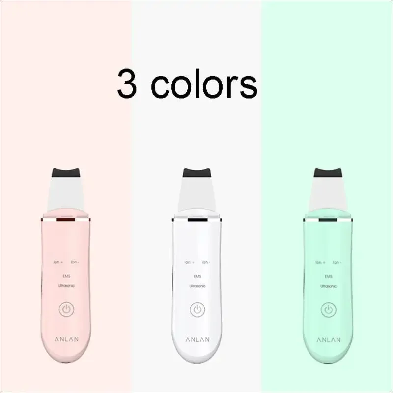 Anlan ultrasonic skin scrubber deep face cleaning machine peeling shovel facial pore cleaner face