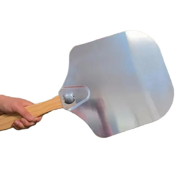 Anygleam 12*14 Inch Pizza Shovel With Foldable Wooden Handle Bakeware Kitchen Tools Oxidation