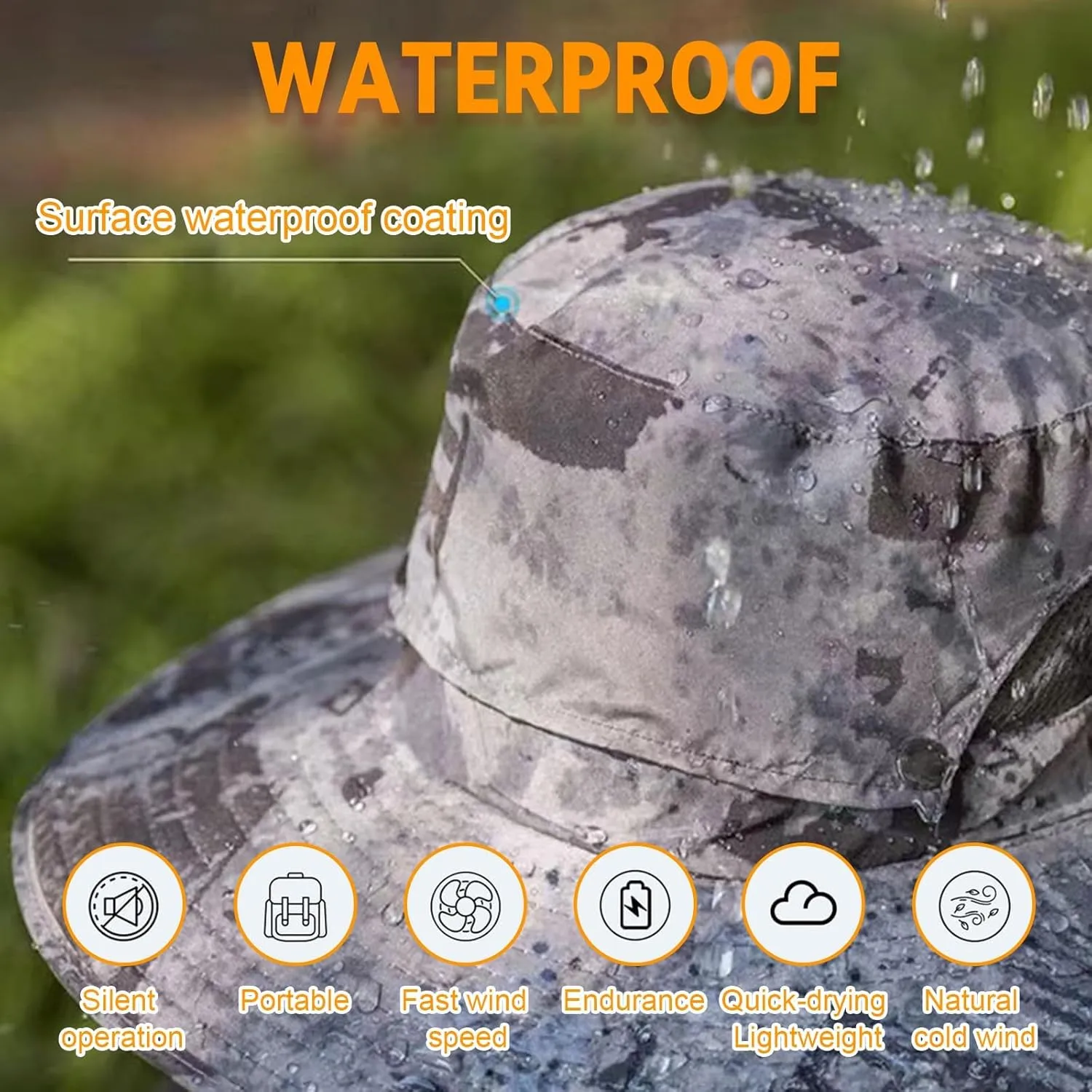 Audientce Outdoor Solar Fan Sun Hat, 2025 New Ultralight Solar Fan Sun Hat, for Fishing, Beach, Garden, Farmer