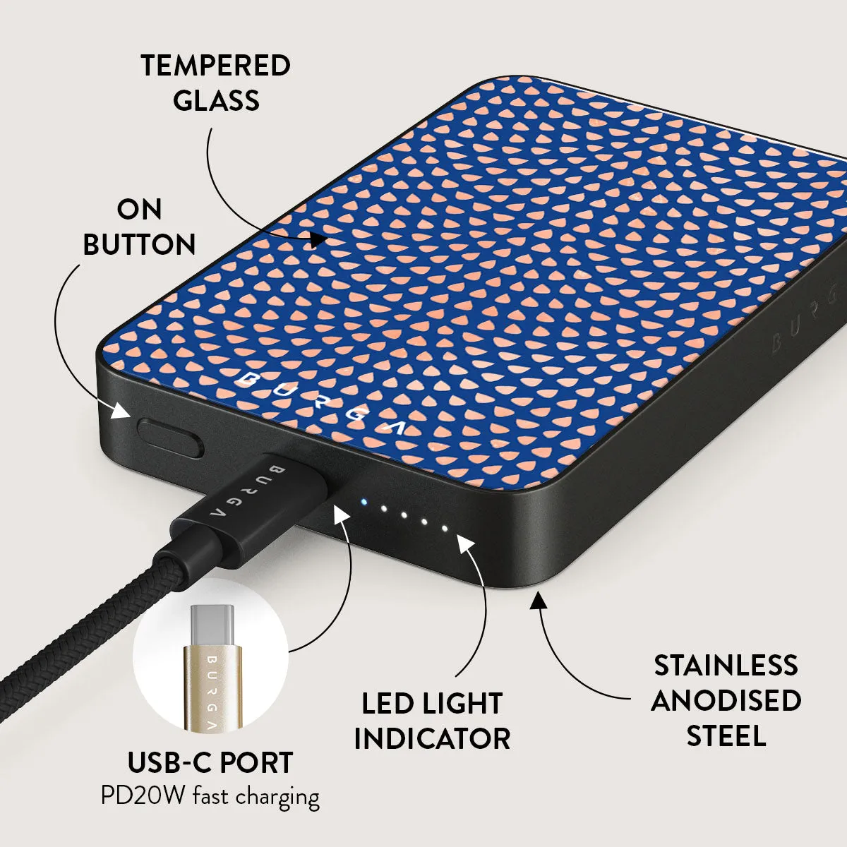 Azure Waters - Magnetic Power Bank