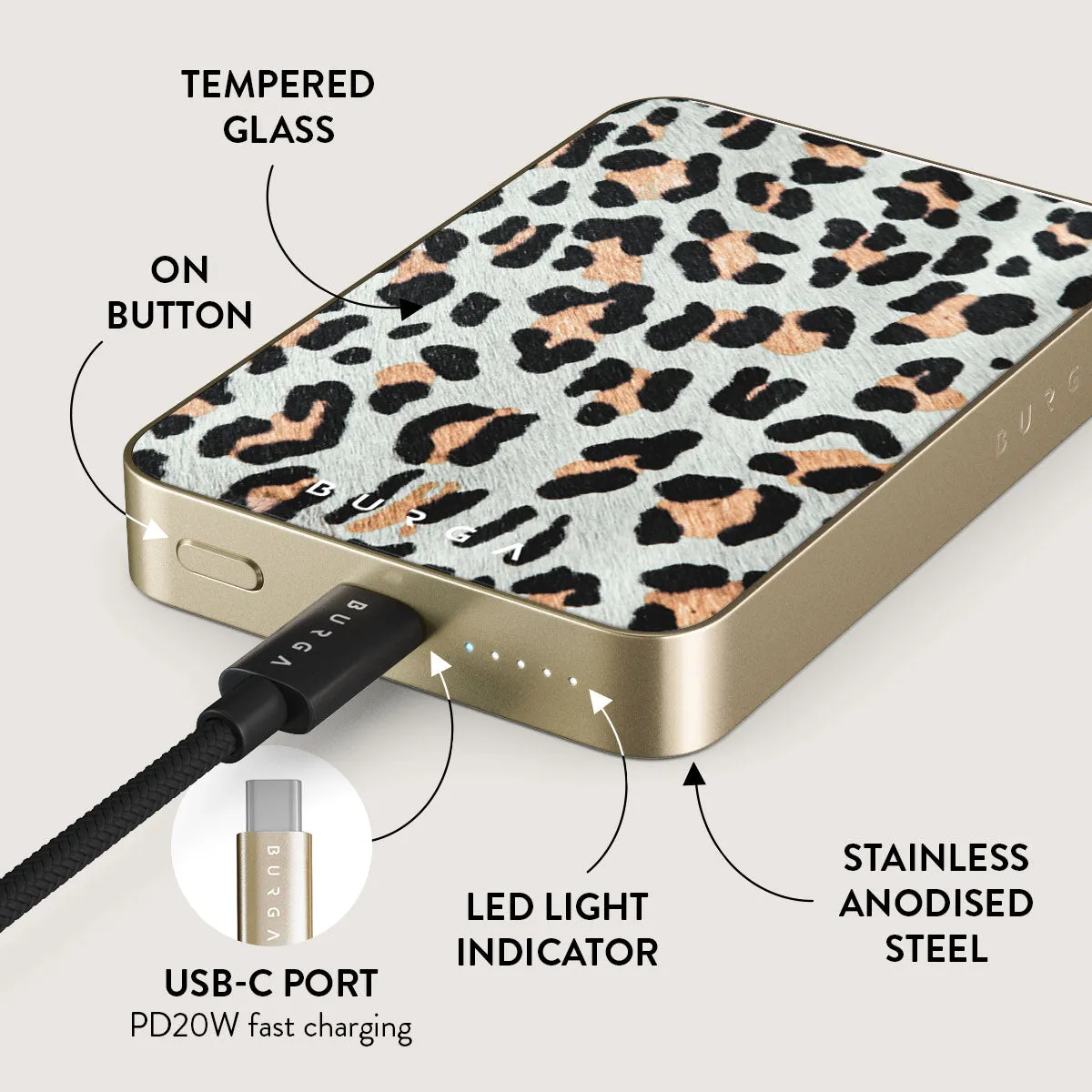 Baby Leo - Leopard Magnetic Power Bank