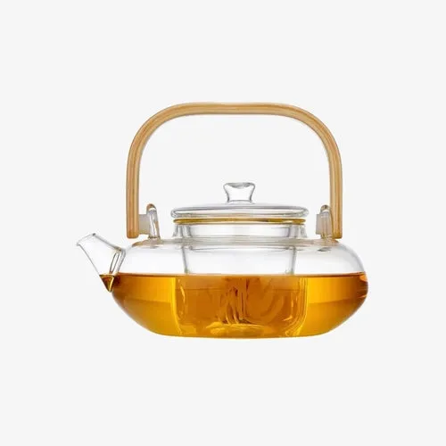 Bamboo & Glass Tea Kettle