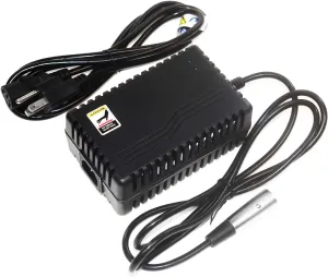 Battery Charger with XLR Connector for Electric Scooters and Wheelchairs - Fit for Pride Mobility, Jazzy Power Chair, Drive Medical, Golden Technologies, Schwinn, Shoprider