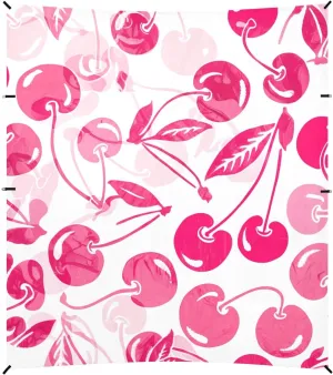 Beach Canopy Tent Outdoor Patio Shade Cute 9.2 × 10.5 FT Decorative Camping Sun Shelter Yard Cute Pink Cherry White Wind Sail Shade with Sand Anchor Poles