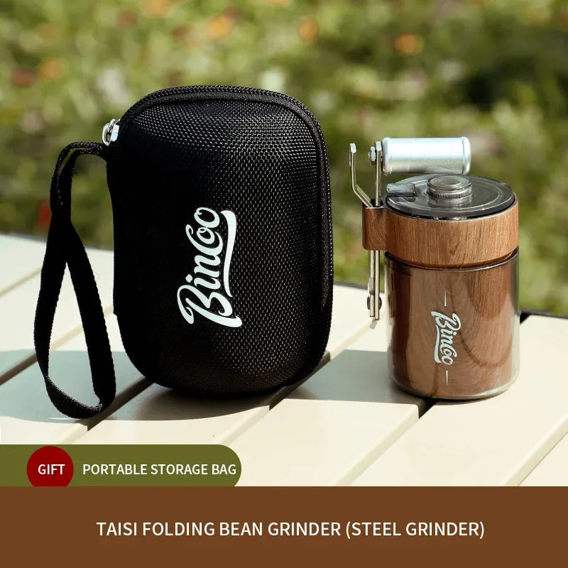 BINCOO Portable Camping Coffee Grinder, Manual Espresso Grinder for Outdoor Travel