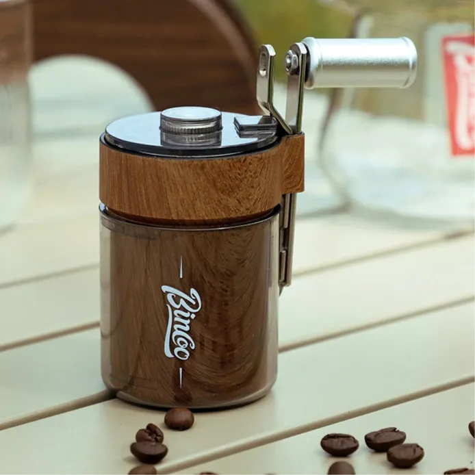 BINCOO Portable Camping Coffee Grinder, Manual Espresso Grinder for Outdoor Travel